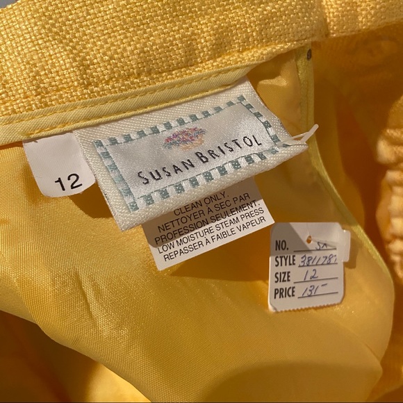 Vintage Yellow Skirt Suit - Picture 5 of 5